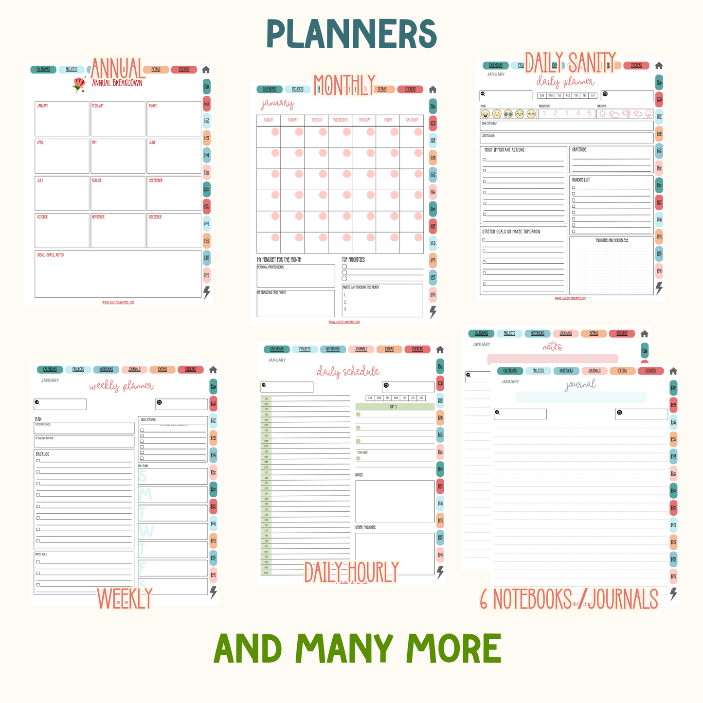 All-in-one My Simple Planner - Undated - Digital